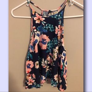 Floral halter top
